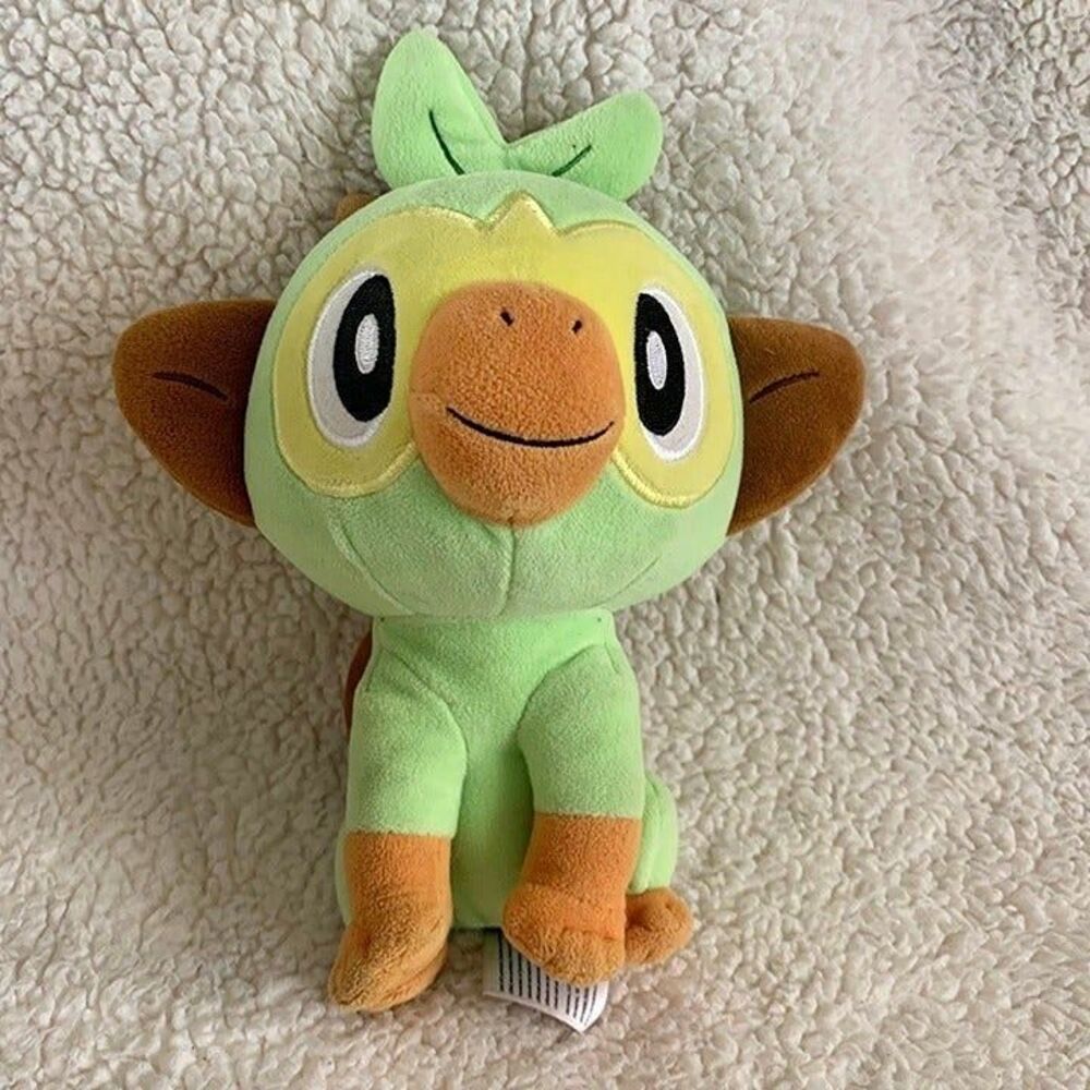 Pokémon Sword and Shield Grooky Plush Green Monkey Center Stuffed Animal Toy